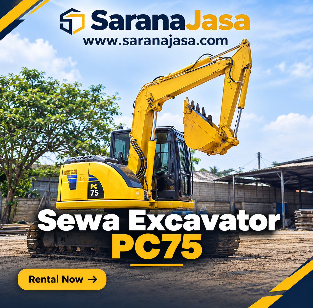 Sewa Excavator PC75