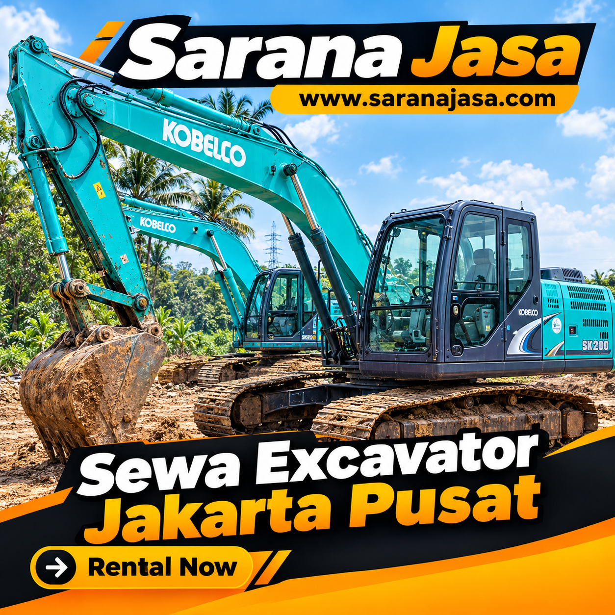 Sewa Excavator Jakarta Pusat