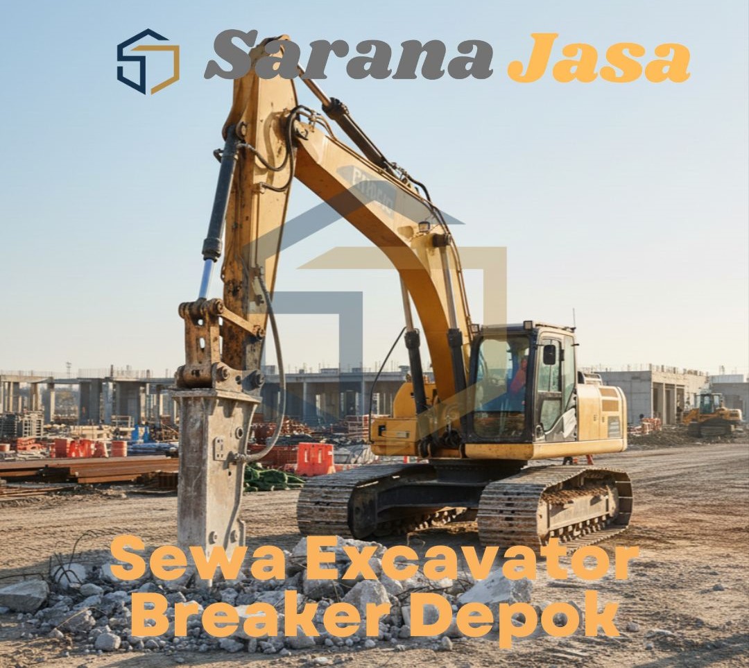 sewa excavator breaker depok