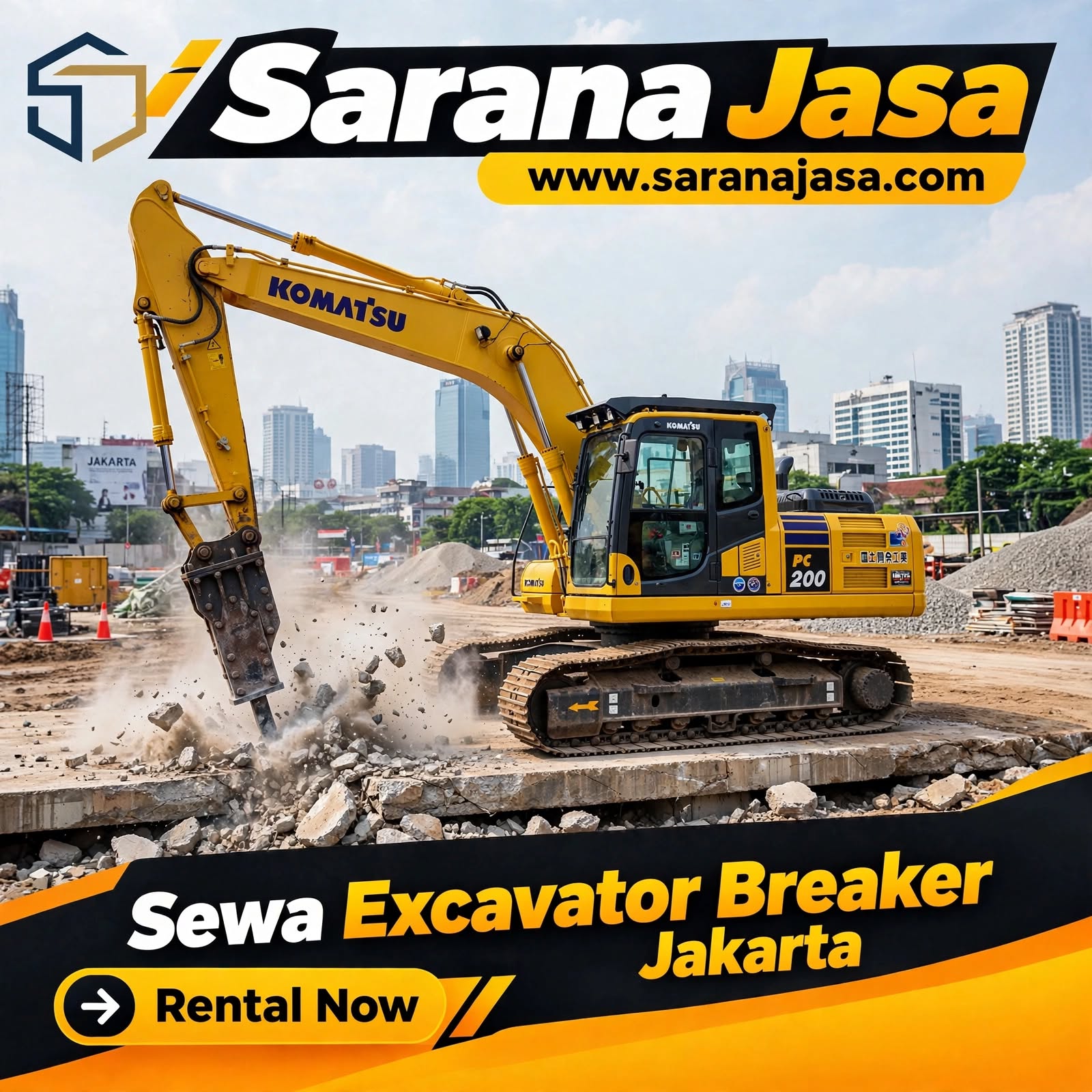 Sewa Excavator Breaker Jakarta Sewa Excavator Breaker Jakarta