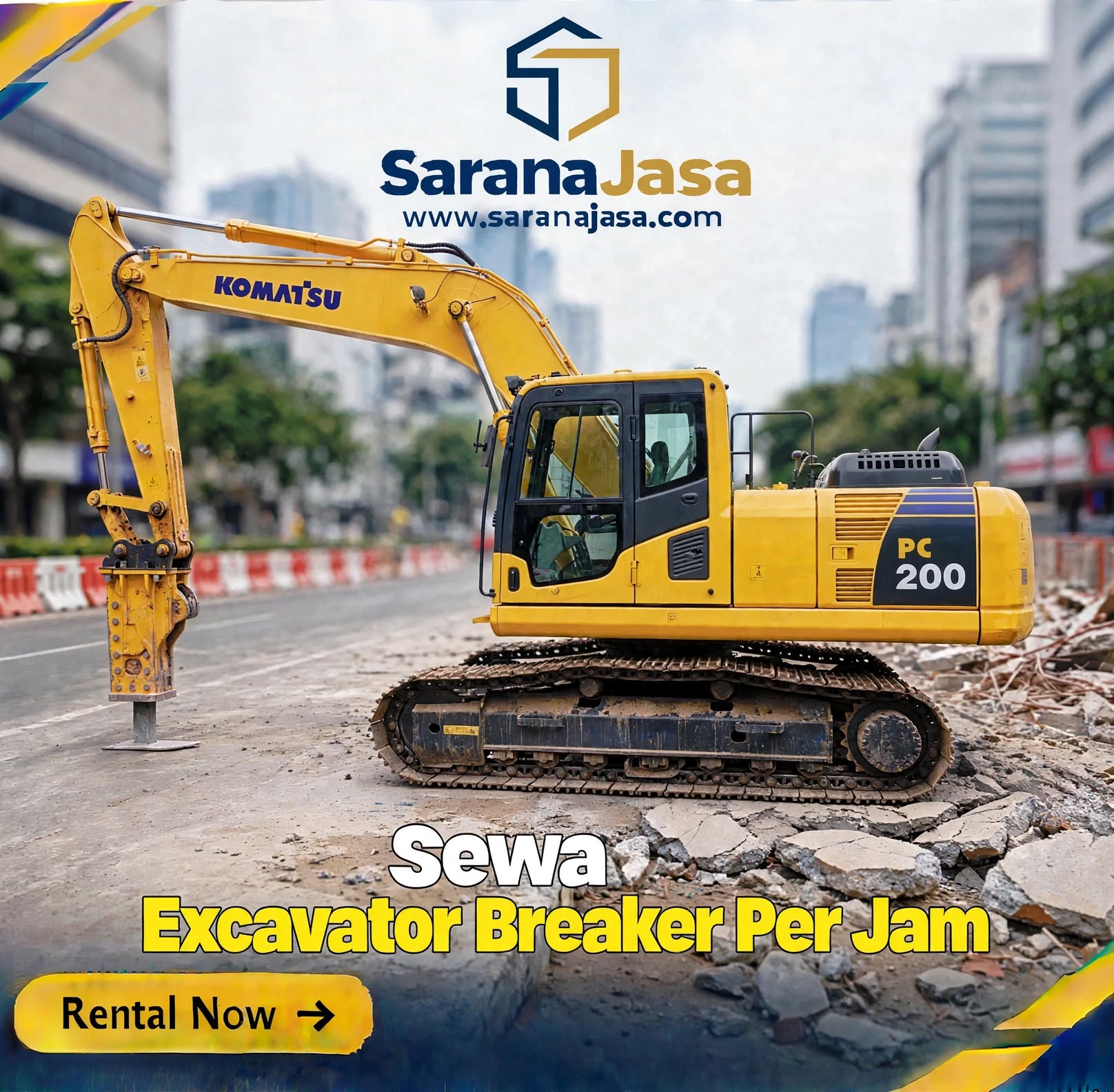 Sewa Excavator Per jam