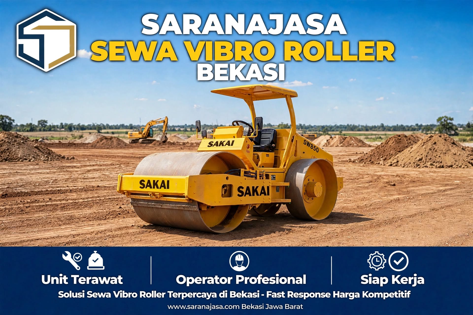 Sewa Vibro roller Bekasi