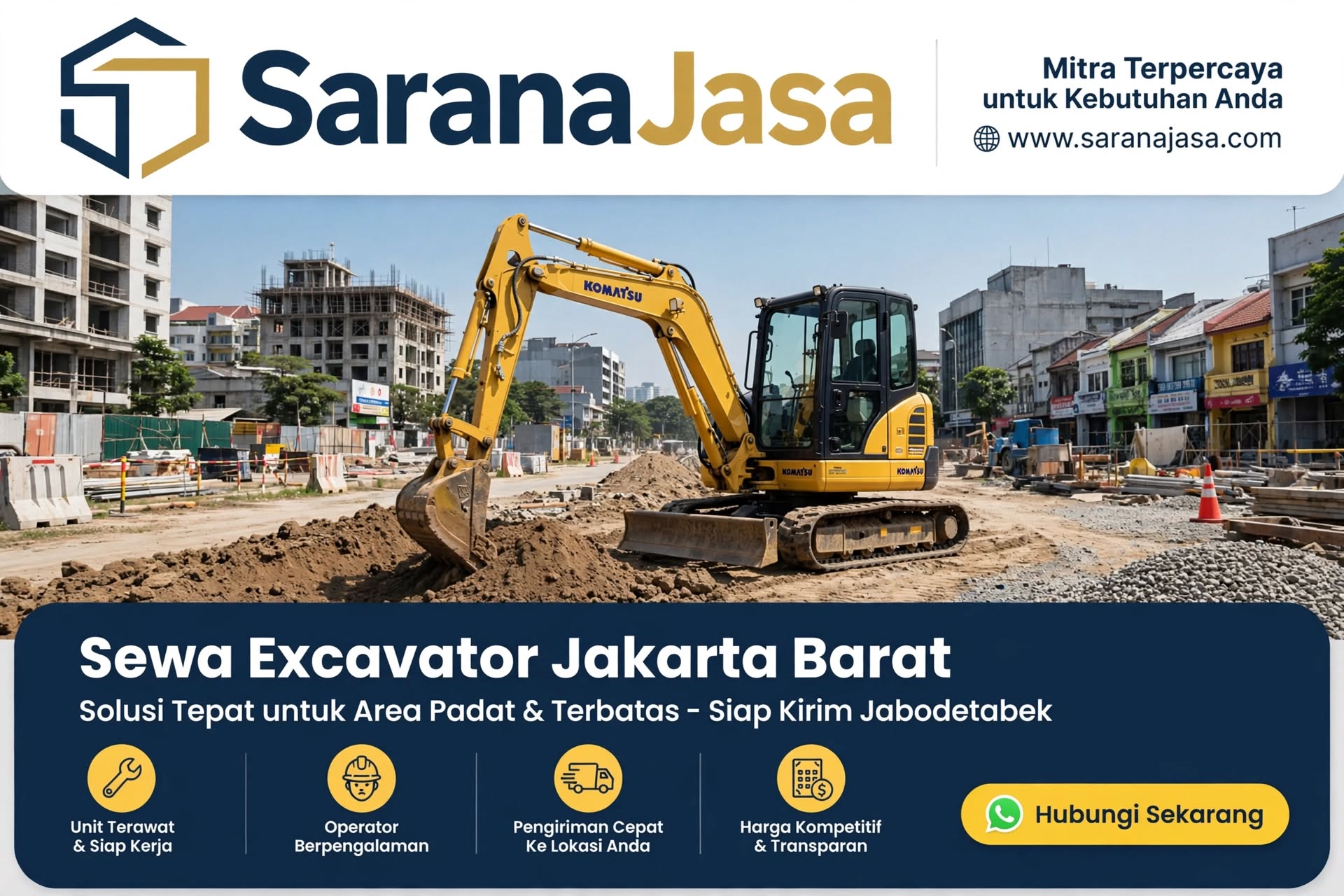 Sewa Excavator Jakarta Barat