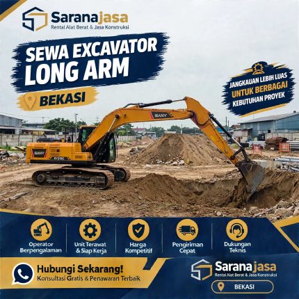 Sewa Excavator Long Arm Bekasi