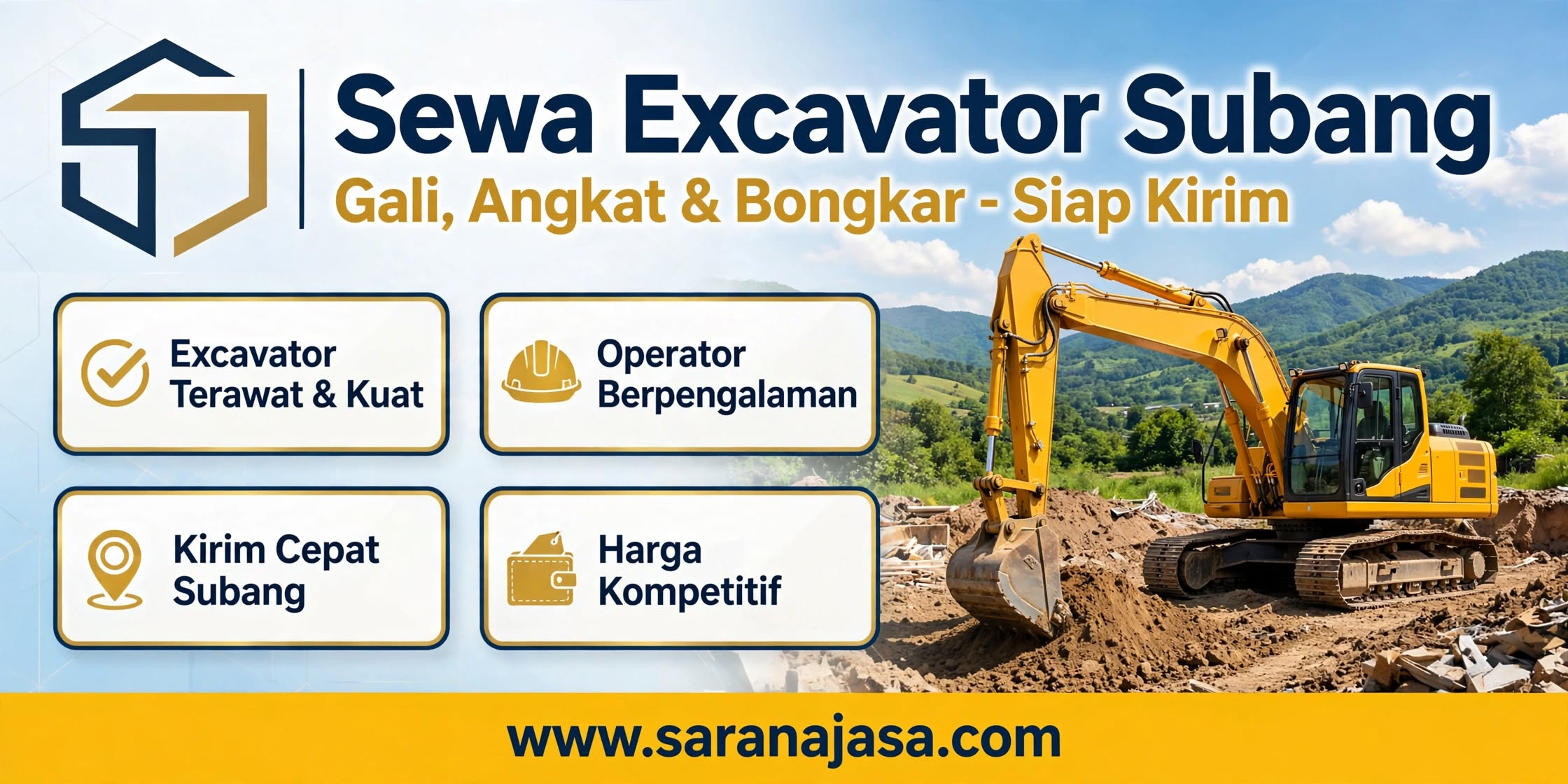 Sewa Excavator Subang