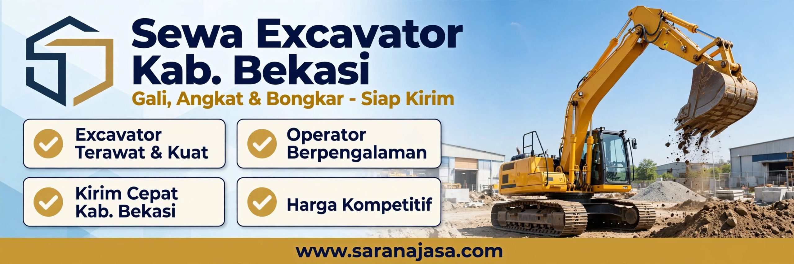 Sewa Excavator Kabupaten Bekasi