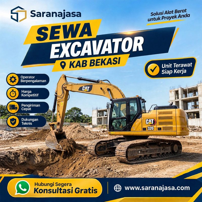Sewa Excavator Kabupaten Bekasi