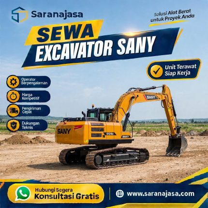 Sewa Excavator Sany