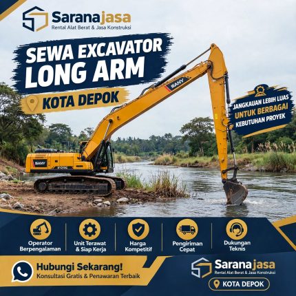 Sewa Excavator Long Arm Depok