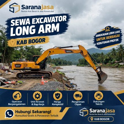 Sewa Excavator Long Arm Bogor