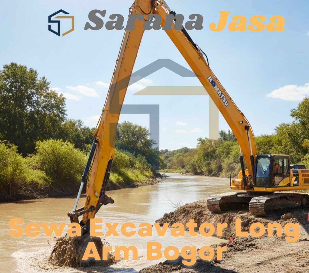 sewa excavator long arm bogor