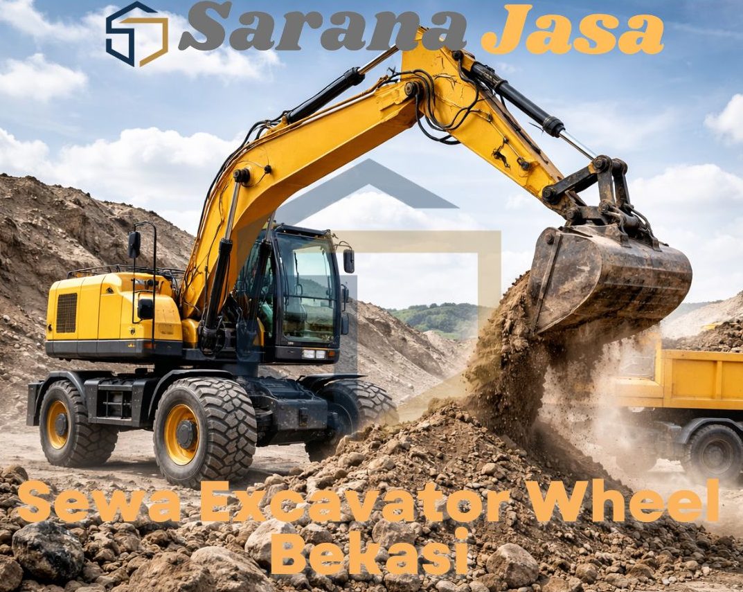 sewa excavator wheel bekasi