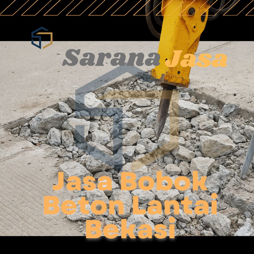 Black and Yellow Grunge Heavy Equipment Rental Jasa Bobok Beton Lantai Bekasi