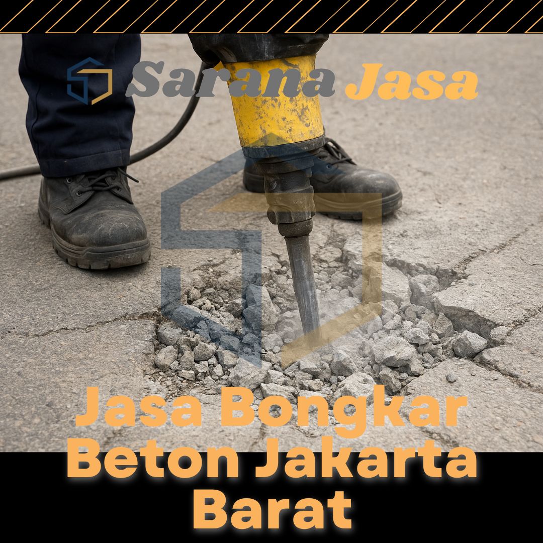 Black and Yellow Grunge Heavy Equipment Rental Jasa bongkar beton jakarta barat