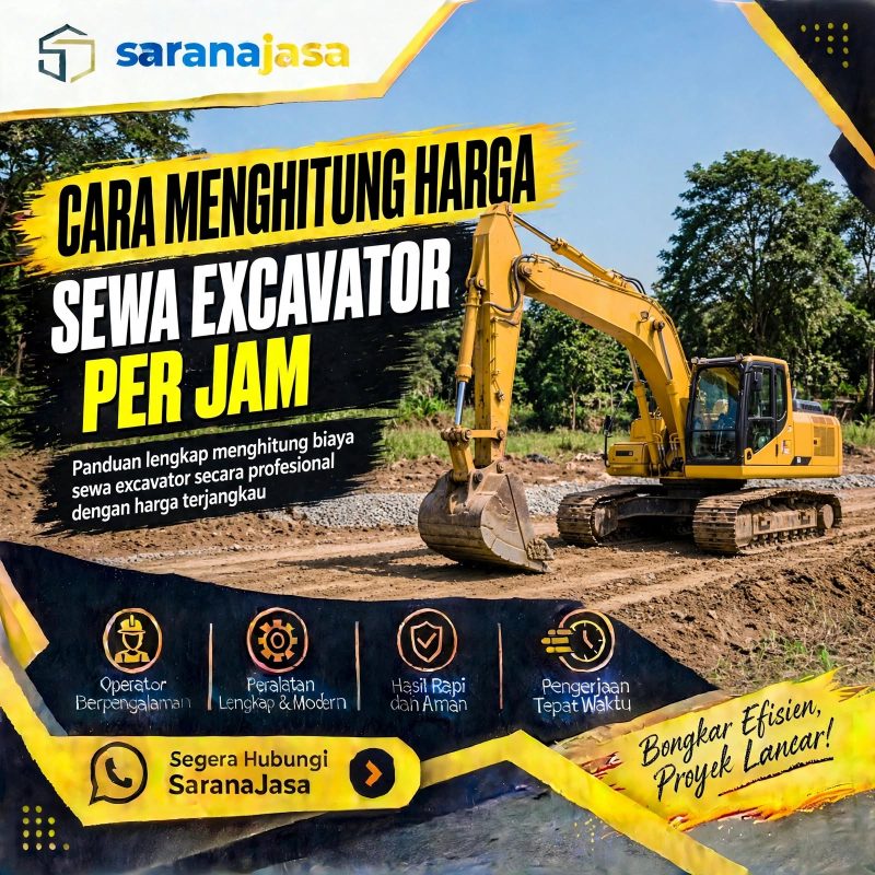 Cara Menghitung Sewa Excavator Per Jam